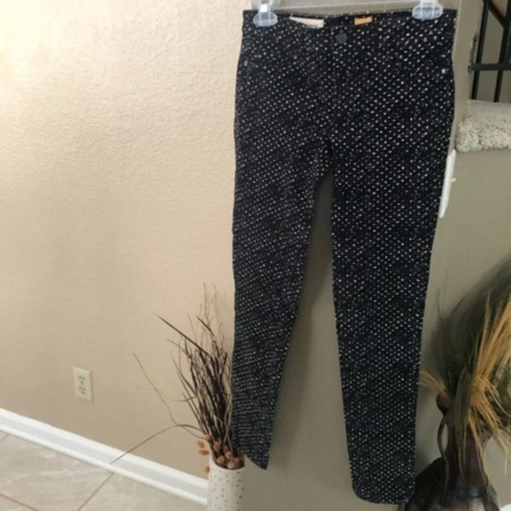Anthropologie Dotted Skinny Pants